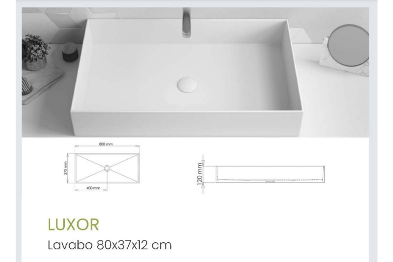 Lavabos Solid Surface de gran calidad. Personalizables, fácil de limpiar y de material no tóxico y reciclable.