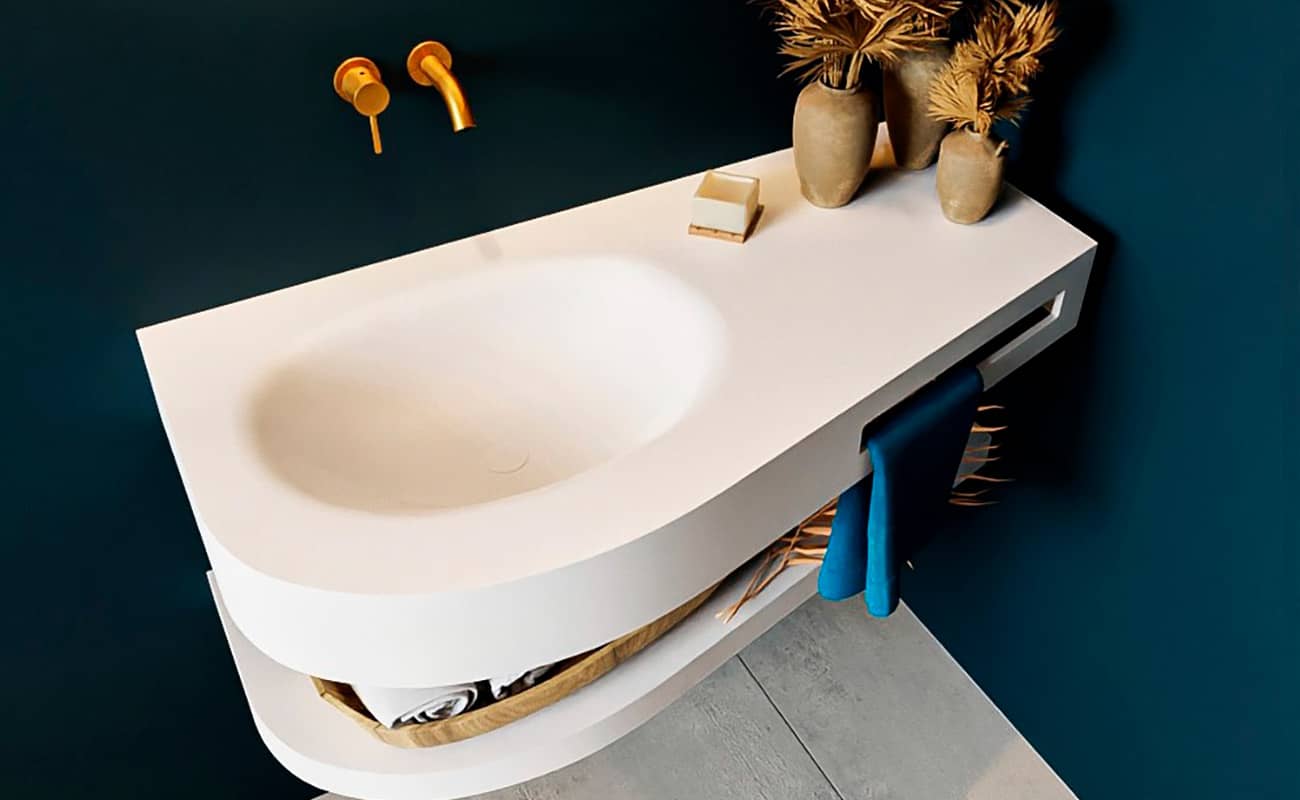 Encimera solid surface Solidker