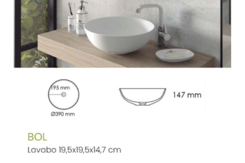 Lavabos Solid Surface de gran calidad. Personalizables, fácil de limpiar y de material no tóxico y reciclable.