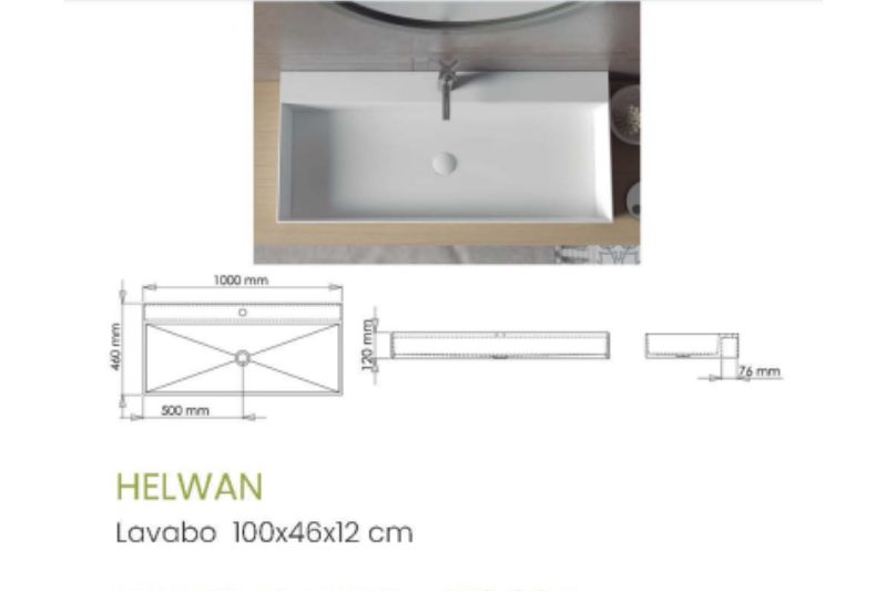 Lavabos Solid Surface de gran calidad. Personalizables, fácil de limpiar y de material no tóxico y reciclable.