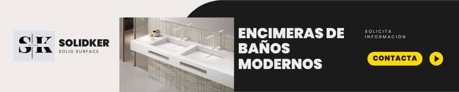 Encimeras de baños modernos de Solidker