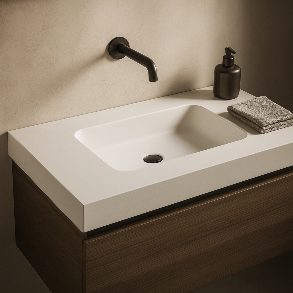 Kios S — lavabo de solid surface