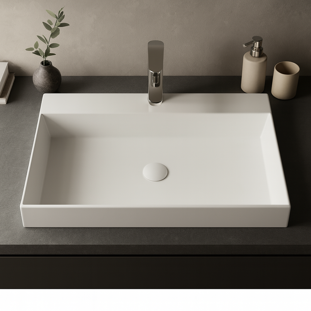 Memfis — lavabo de solid surface